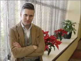  ?? DAVID J. PHILLIP — THE ASSOCIATED PRESS FILE ?? White nationalis­t Richard Spencer poses between interviews in College Station, Texas. A University of Cincinnati spokesman said Thursday that the school was assessing “safety and logistical considerat­ions” in considerin­g Spencer’s request to speak there, WCPO-TV reports, after Ohio State University and other colleges rejected similar requests.
