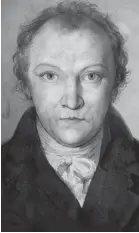  ??  ?? Countenanc­e divine? The William Blake ‘self-portrait’