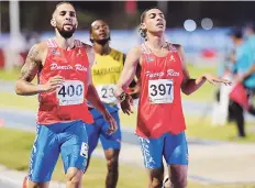  ?? Archivo ?? DUPLETA. Wesley Vázquez y Ryan Sánchez corren hoy en las dos semifinale­s de los 800 metros.
