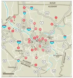  ?? Post-Gazette ?? Source: Esri