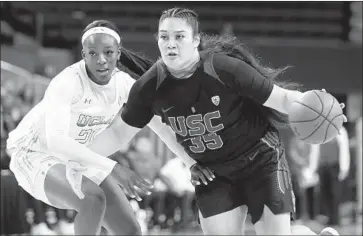  ?? Gary Coronado Los Angeles Times ?? THE TROJANS’ leading scorer and rebounder, Alissa Pili (35) has had some of her best games against UCLA.