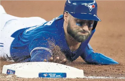  ?? STEVE RUSSELL TORONTO STAR ?? Kevin Pillar is the longest-tenured Blue Jay, but his time with the team could be over if he isn’t tendered an offer today.