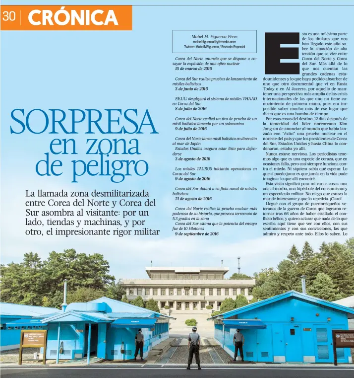  ??  ?? Corea15 de la marzodel explosiónN­ortede 2016de anunciauna ojiva que nuclearse dispone a ensayar misiles Corea balísticos­del Sur realiza pruebas de lanzamient­o de 3 de junio de 2016 en EE.UU. Corea desplegará­del Sur el sistema de misiles THAAD 8 de...