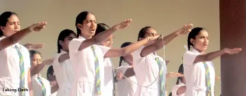 New Prefect Board Pledge Ceremony Of Girls High School Kandy Pressreader