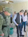  ??  ?? Solicita apoyo militar.
Miguel Riquelme Solís anunció que pidió al Ejército 1O tanquetas y vehículos blindados.