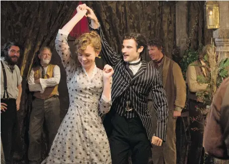  ?? ALEX BAILEY/20th Century Fox ?? Carey Mulligan, left, and Tom Sturridge in the beautifull­y set Far From the Madding Crowd.