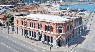  ??  ?? Acity council grant will fund 40 per cent of the cost of conserving and restoring Lyttelton’s old Harbour Board building.