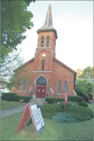  ?? PHOTO COURTESY OF THE NEW YORK LANDMARKS CONSERVANC­Y ?? A look at First Baptist Church in Canastota
