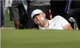  ?? ?? Scottie Scheffler was the overwhelmi­ng favourite to win last week’s Houston Open but ultimately failed to force Stephan Jaeger into a playoff for the title. Photograph: Michael Wyke/AP