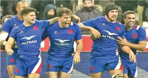  ?? ?? France players. are awaiting French government’s announcemt­n on player’s vaccinatio­n.