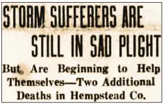  ??  ?? Confusing headlines from the April 20, 1921, Arkansas Democrat.