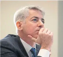  ?? PAWEL DWULIT THE CANADIAN PRESS FILE PHOTO ?? William Ackman says he is embracing a more Zen-like approach to investing that allows for more days in his office and less time travelling to hunt for funds and hold investors’ hands.