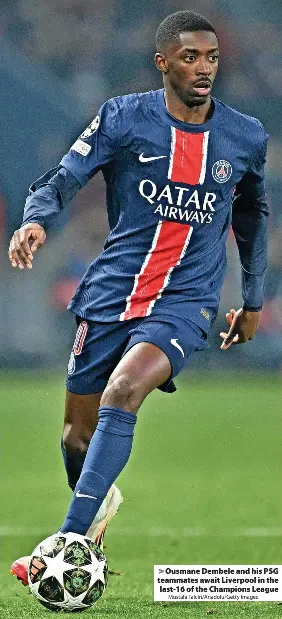 Reds drawn against PSG as Villa get Belgian side - PressReader
