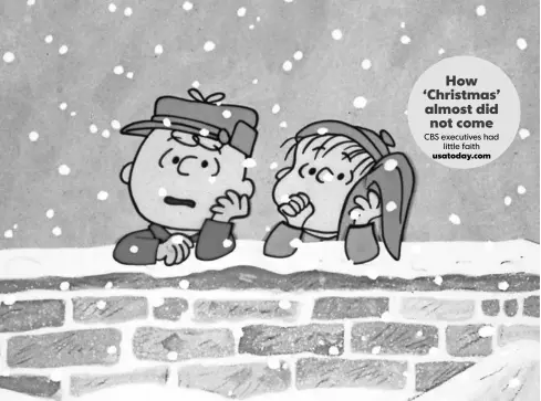  ?? UNITED FEATURE SYNDICATE ?? Charlie Brown, Linus and the rest of the Peanuts gang first gave viewers a reminder of the meaning of Christmas on Dec. 9, 1965.