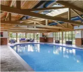  ??  ?? BONUS: The large indoor pool at the property