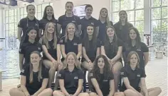  ?? ?? Amelia Brooksbank, middle row third from right, with the GB U17s squad.