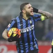  ?? GETTY IMAGES ?? Mauro Icardi esulta dopo il momentaneo pareggio