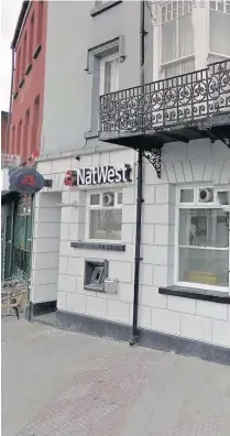  ??  ?? NatWest Aberdare branch, which is set to close in October