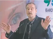  ??  ?? La deuda al fisco que tenía Vicente Fox fue difundida por el presidente Andrés Manuel López Obrador en julio pasado.