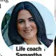  ?? ?? Life coach Samantha Quemby