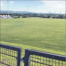  ??  ?? Great work has been going on over the last few weeks to get pitches ready for action and they are looking very well.