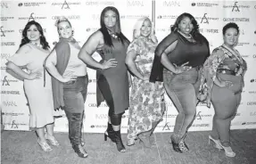  ?? GETTY IMAGES FOR ASHLEY STEWART ?? Theresa Royals, second from left, won the 2017 “Finding Ashley Stewart” contest that combs the country for a brand ambassador.