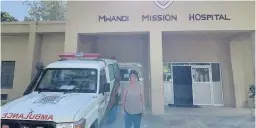 ??  ?? SUCCESS Pilot at Mwandi Mission Hospital