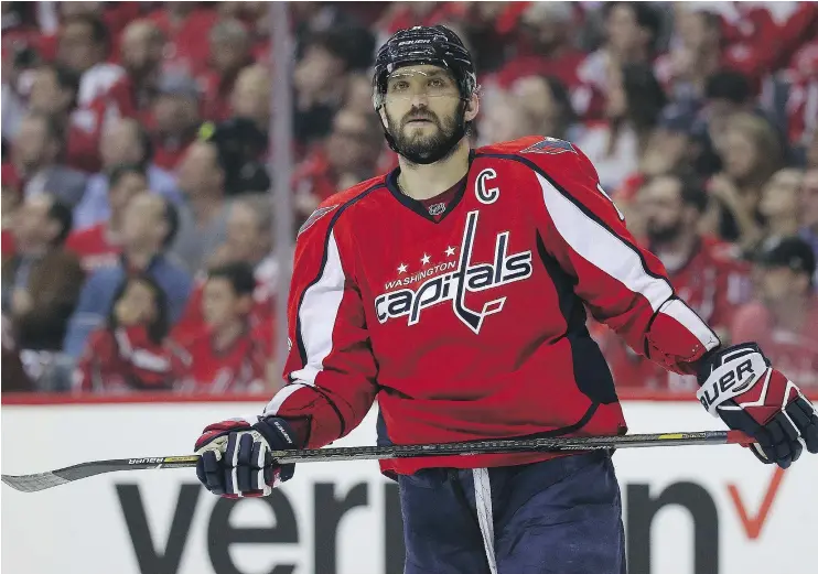  ?? — GETTY IMAGES FILES ?? The Russian Hockey Federation says Washington Capitals winger Alex Ovechkin won’t participat­e in the world hockey championsh­ip because of an injury.