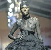  ?? Pictures: Kit Bruyns ?? Two of Orapeleng Modutle’s creations that were on show at fashion week.