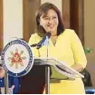  ??  ?? Vice President Leni Robredo focused on women empowermen­t, mentoring and inclusive growth in her keynote speech.