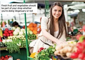  ?? ?? Fresh fruit and vegetables should be part of your shop whether you’re doing Veganuary or not