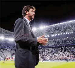  ?? LaPresse ?? Allo Stadium Il presidente della Juventus, Andrea Agnelli