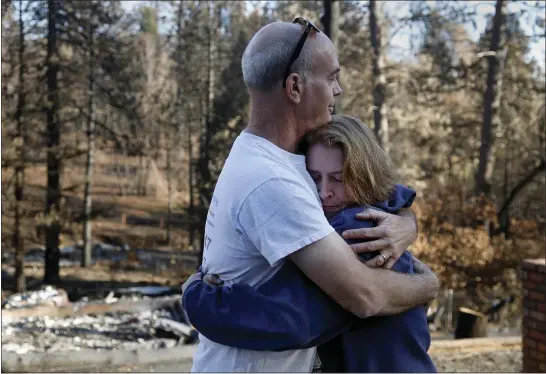 ?? KARL MONDON — STAFF PHOTOGRAPH­ER ?? Larry Laczko was the stranger in the white Silverado who rescued Fisher and her three dogs when her VW caught fire. “You were the only one who wanted to stop,” she told him later.