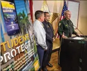  ?? LANNIS WATERS / THE PALM BEACH POST ?? Palm Beach County Sheriff Ric Bradshaw (right) spoke about the importance of mental health care.