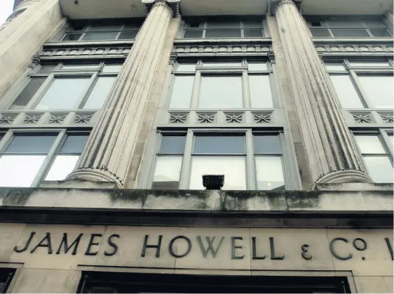  ??  ?? House of Fraser’s Howells department store in Cardiff – and David Evans in Cwmbran – are among 31 stores around the UK marked for closure, threatenin­g around 6,000 jobs