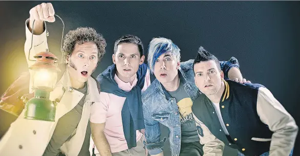 ??  ?? Marianas Trench has released its fourth album, Astoria. It’s a fun, ’80s-flavoured orchestral extravagan­za with dark lyrical undertones. The band performs Friday with Walk Off The Earth.