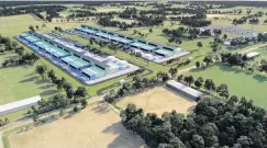  ?? IMAGE SUPPLIED ?? Still on track . . . An artist’s impression of a proposed cloudcompu­ting data centre at Makarewa, Southland.