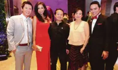  ??  ?? Richard Tiu – Businessma­n, Malu Francisco, Vernon Go – President of Pulp Live Production­s, Grace Glory Go of Philippine Star, Francis de Leon