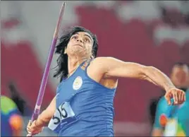  ?? AFP ?? Neeraj Chopra, who has been missing from action due to an elbow injury, will compete at the National Open Athletics Championsh­ips starting in Ranchi on Thursday.