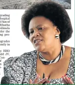  ??  ?? ROADS AND PUBLIC WORKS MEC THANDISWA MARAWU