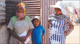  ?? Photo: Lorato Khobetsi-Slinger ?? Don’t give up… Fransina Swartbooi withdrew her children from school after losing her job due to the Covid-19 pandemic.