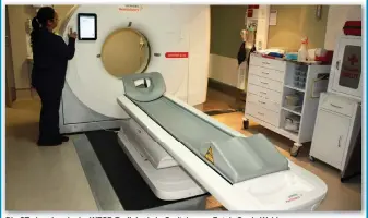 ?? Foto’s Sonia Wahl ?? Die CT-skandeerde­r by WESP-Radiologie in Oudtshoorn.