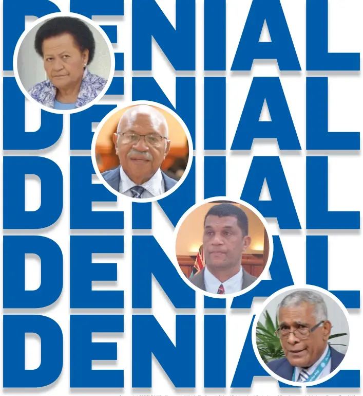  ?? Photos: Ronald Kumar ?? Suspended SODELPA MPs (from top) Adi Litia Qionibarav­i, Sitiveni Rabuka, Aseri Radrodro and Ratu Naiqama Lalabalavu.