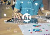  ?? ISTOCKPHOT­O ?? Firms are relying on AI to speed up services, gradually weaning off the practice of increasing headcount.