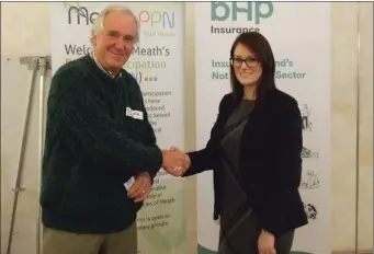  ??  ?? Paul Walsh with Martina Westphal, Director of Community and Social for BHP