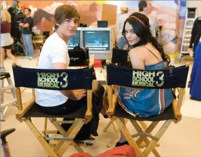  ?? FILE PHOTOS ?? Zac Efron and Vanessa Hudgens took the “High School Musical” trilogy from TV to actual cinemas.