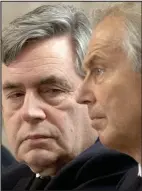  ??  ?? Labour rivals: Brown and Blair