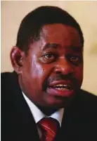  ?? ?? Former party secretary for legal affairs Paul Mangwana