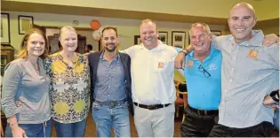  ?? Pictures: BRYAN SMITH ?? JOYFUL DAY: The Buco Golf Day at the Royal Port Alfred Golf Club was a fun and successful event. Seen here are Robyn Cock of Sunshine Coast Hospice, Susan Harty of Child Welfare, MC Juan Pretorius, Kenton-on-Sea Buco manager Ockie Goosen, Buco regional operations manager for the Eastern Cape Marius Schmidt and Port Alfred Buco manager Gerhard van der Walt.