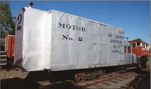  ??  ?? Right: Rear view of the Rio Grande Southern’s Galloping Goose no 2, seen below with nos 6 and 7.